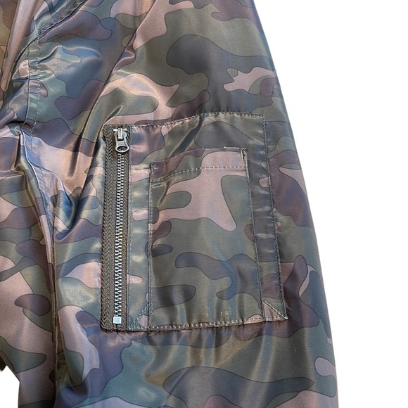 Champion Camo Print Bomber Jacket With Orange Lining - Size XL - Picture 4 of 12